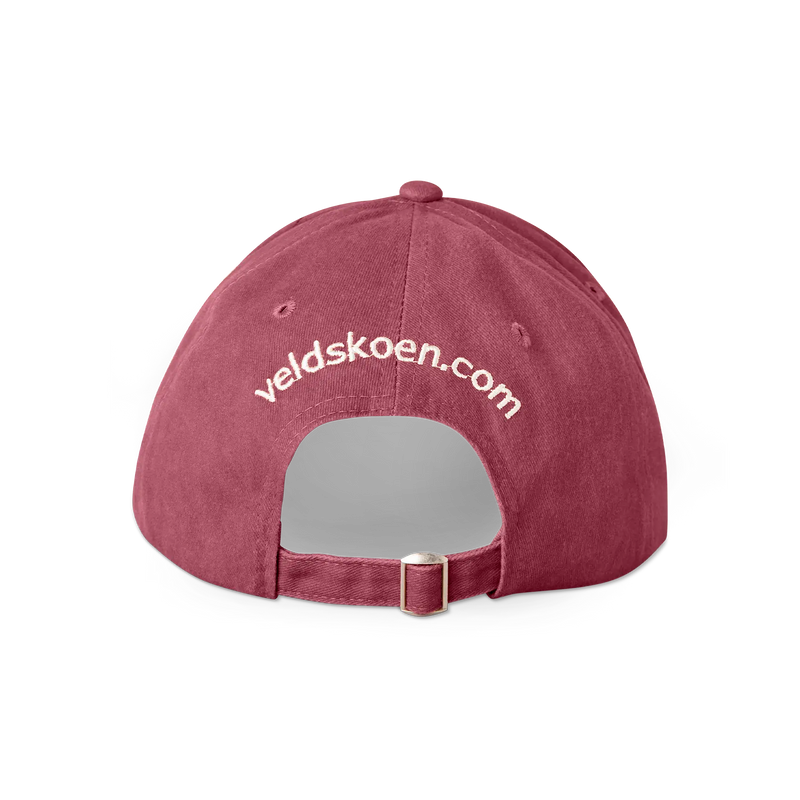 Veldskoen Maroon Stone Washed Cap