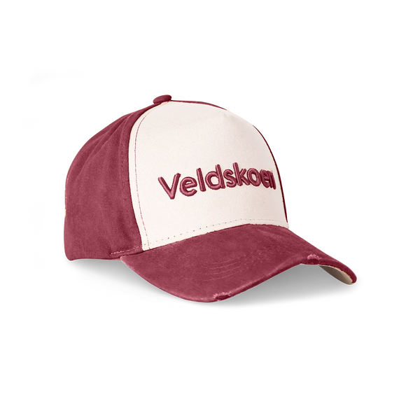 Veldskoen Maroon Stone Washed Cap