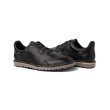 Veldskoen Birdie Golf Shoe (Black leather with Grey sole)