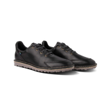 Veldskoen Birdie Golf Shoe (Black leather with Grey sole)