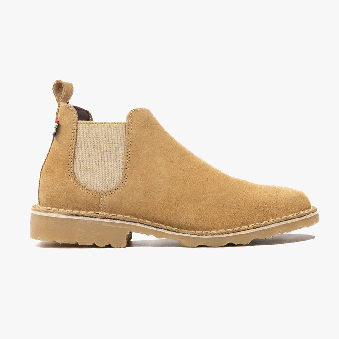 Men's Urban Chelsea Boots - Suede Leather FREE SHIPPING - Veldskoen Shoes USA