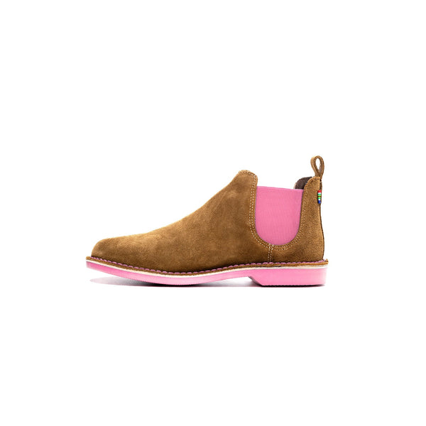 VELDSKOEN CHELSEA BOOT UHAMBO PINK SOLE Veldskoen Shoes USA